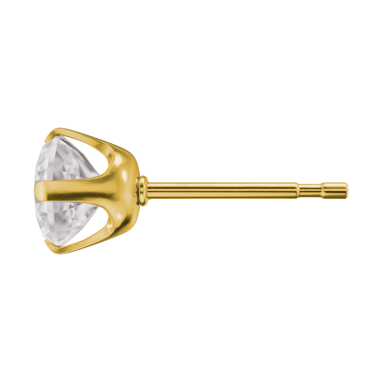 Sensitive by STUDEX® Prong Setting Cubic Zirconia Tube Cube