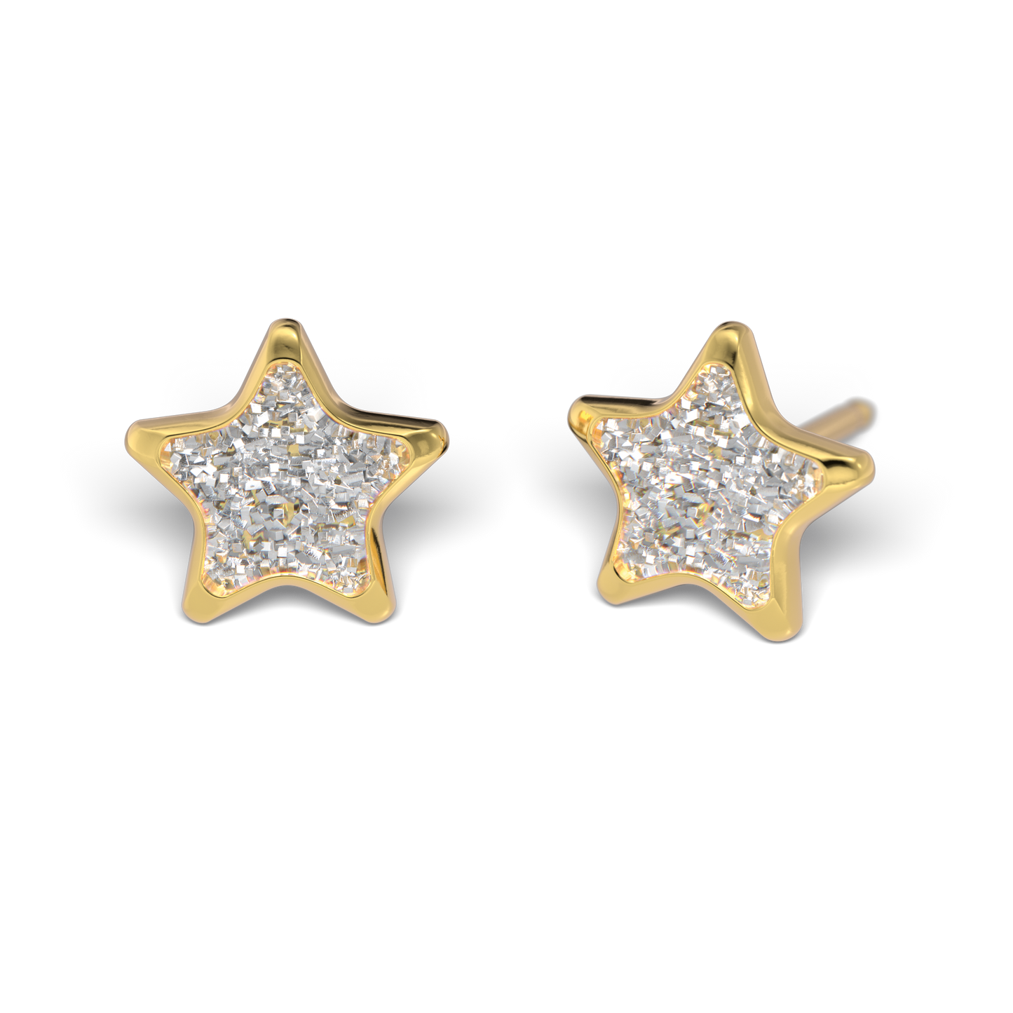 Sensitive by STUDEX® Glitter White Star Tube Cube