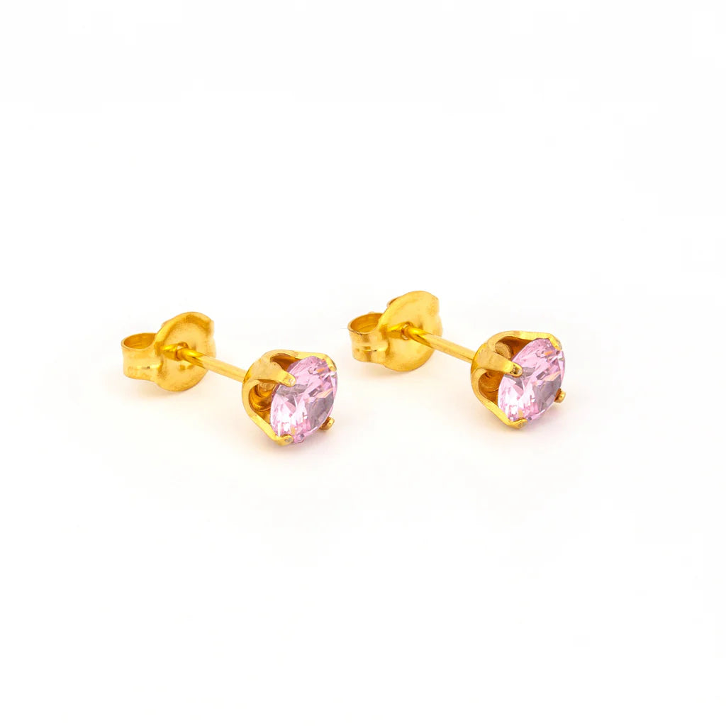 Sensitive by STUDEX® Cubic Zirconia Pink -Black Box