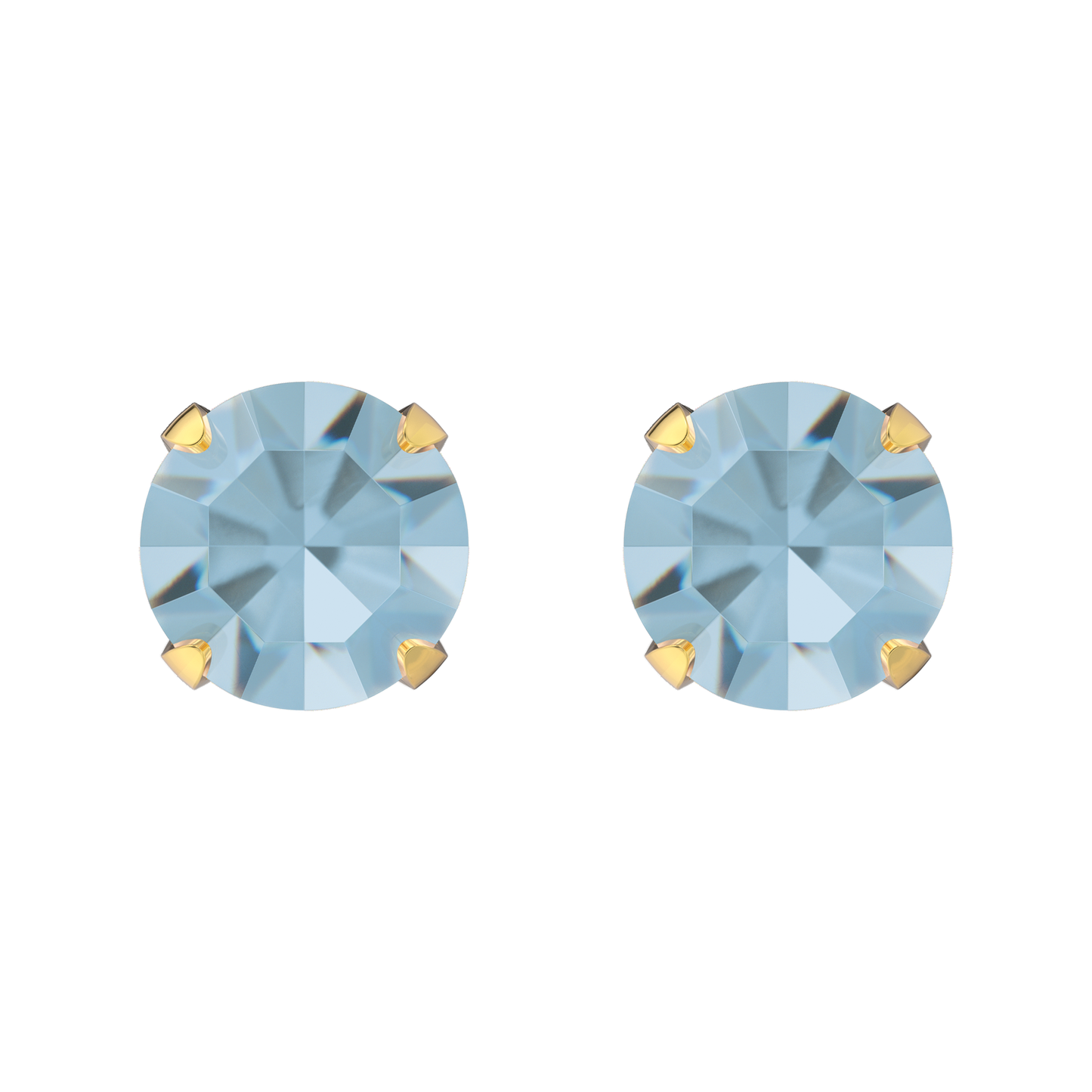 Sensitive by STUDEX® Prong Setting March Aquamarine Tube Cube