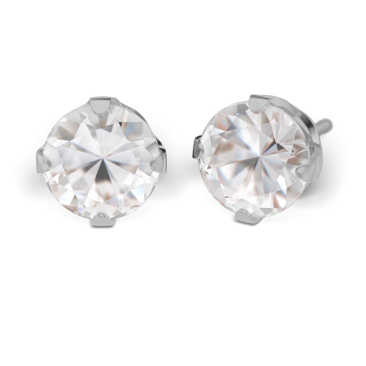 Sensitive by STUDEX® Prong Setting Cubic Zirconia Tube Cube