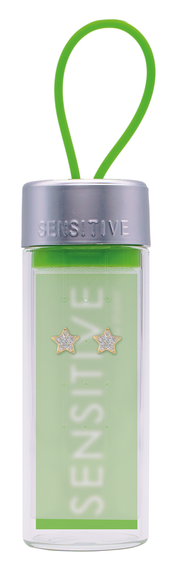 Sensitive by STUDEX®  Glitter White Star Tube Cube