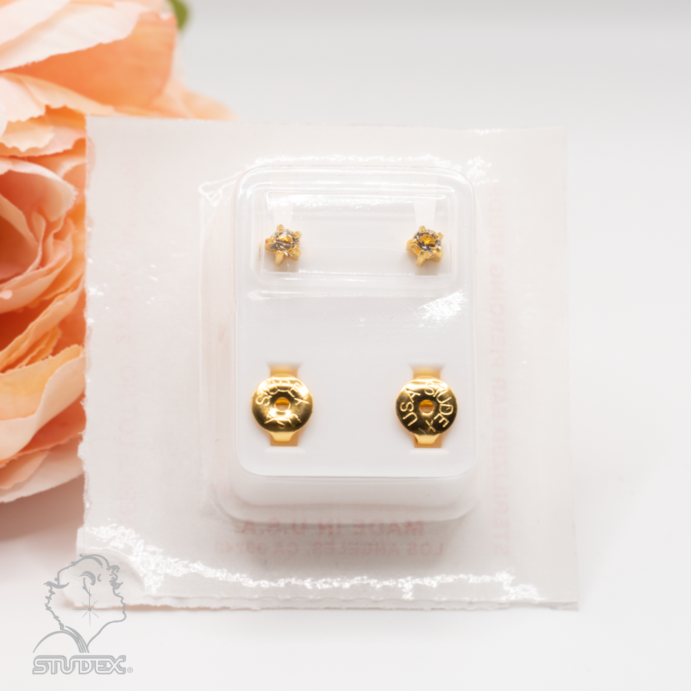 Studex-ის უნივერსალური საყურეები /R104Y/ -12 წყვილი