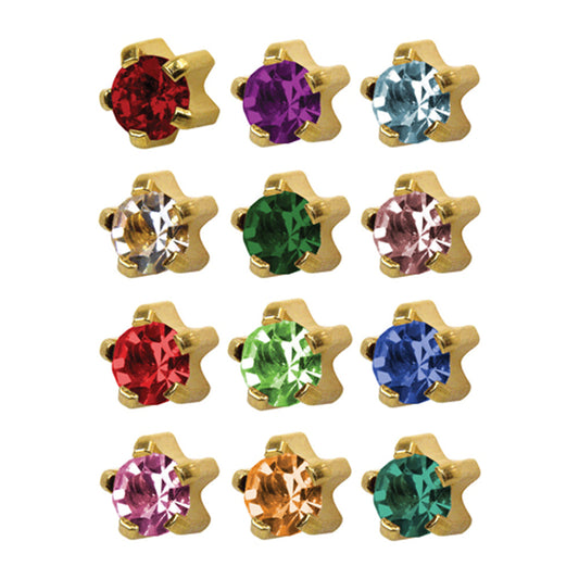 Studex-ის უნივერსალური საყურეები/R113Y/ -12 წყვილი