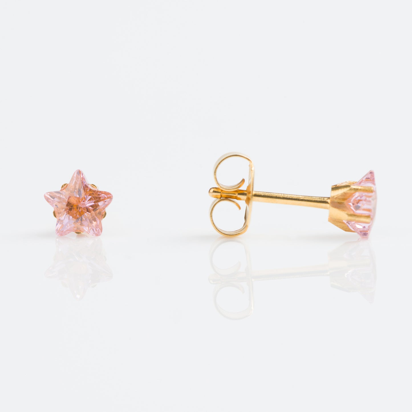 Sensitive by STUDEX® Cubic Zirconia Pink Star Cut -Black Box
